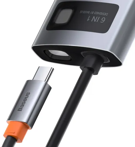 BASEUS Metal Gleam Series 6 In 1 Multifunctional Type-C Hub CAHUB-CW0G