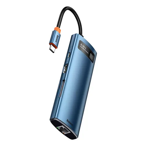 Baseus Metal Gleam Series 8-in-1 Multifunctional Type-C Hub Adapter