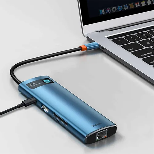 Baseus Metal Gleam Series 8-in-1 Multifunctional Type-C Hub Adapter