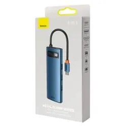 BASEUS Metal Gleam Series 8 In 1 Multifunctional Type-C Hub WKWG000103