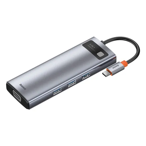 BASEUS Metal Gleam Series 9 In 1 Multifunctional Type-C Hub CAHUB-CU0G