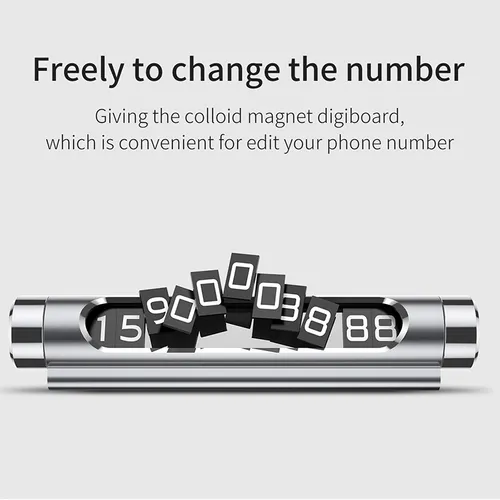 Baseus Metal Temporary Parking Number Card