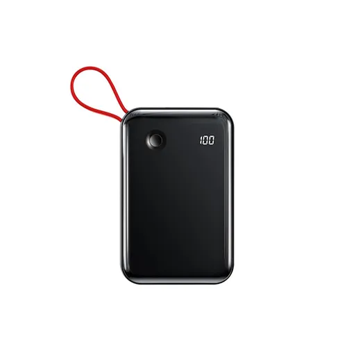 BASEUS Mini S Digital Display 3A Power Bank 10000mAh (With IP Cable) Black PPXF-B01