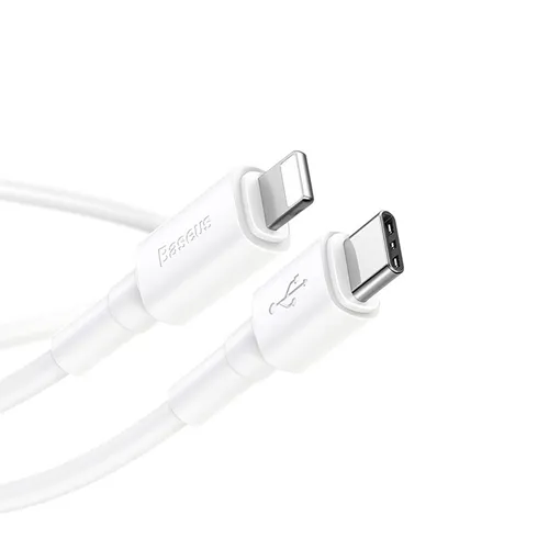 BASEUS Mini White Data Cable Type-C To iPhone PD 20W CATLSW-02