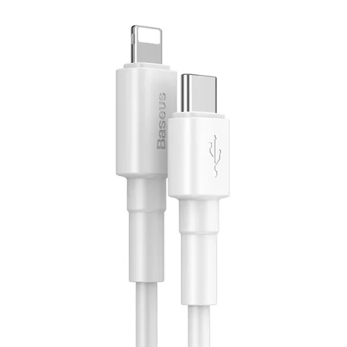 BASEUS Mini White Data Cable Type-C To iPhone PD 20W CATLSW-02