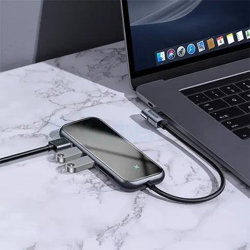 Baseus Mirror Series 7-in-1 Type-C to USB 3.0*3+HDMI+SD/TF+PD Hub Adapter