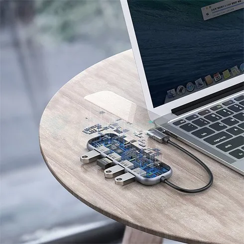 Baseus Mirror Series USB Type-C to USB 3.0*4+PD HUB