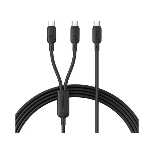 Baseus New Pudding Series 1.5Meter 100W Type-C to Dual Type-C Fast Charging Cable