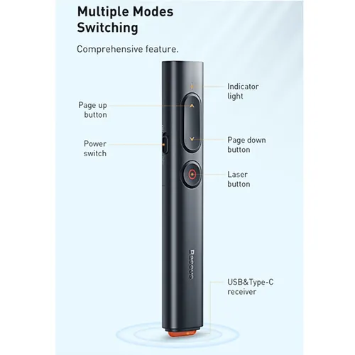 Baseus Orange Dot PPT Wireless Presenter (Youth)
