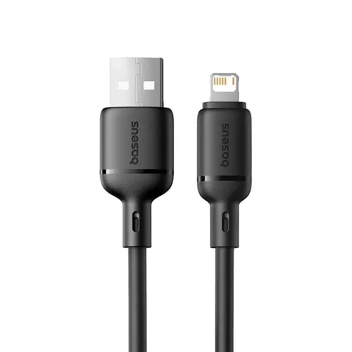 Baseus P10377702113-00 Silky USB To Lightning 2.4A 1M Charging Cable Black