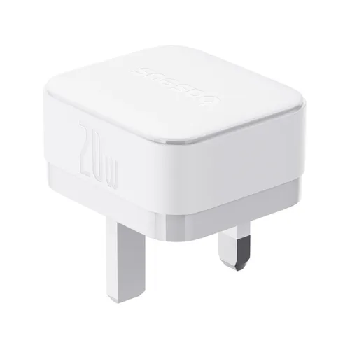 Baseus Palm 20W USB-C UK 3 Pin Fast Charger with Type-C to Type-C Cable