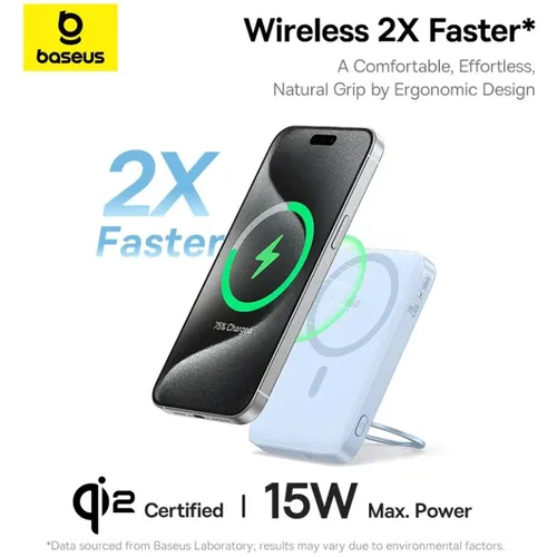 Baseus PicoGo Qi2 20W 5000mAh Magnetic Power Bank with Rotatable Stand