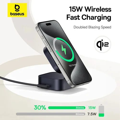 Baseus PicoGo Series 67W Qi2 2-in-1 Magnetic Wireless Charger