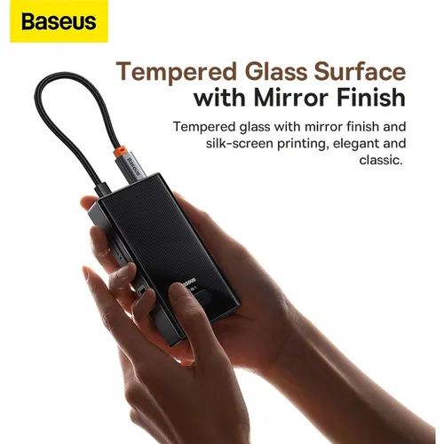 Baseus PioneerJoy 8-Port Type-C to HDMI4K@60Hz*1 + USB3.0*2 +USB2.0*1 +PD*1+RJ45*1+SD/TF*1 Hub Adapter