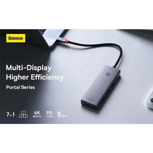 Baseus PortalJoy Series 7-Port Dual HDMI Hub