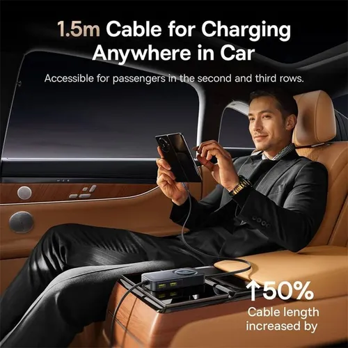 Baseus PrimeTrip VW1 60W Car Charger with Retractable Cable