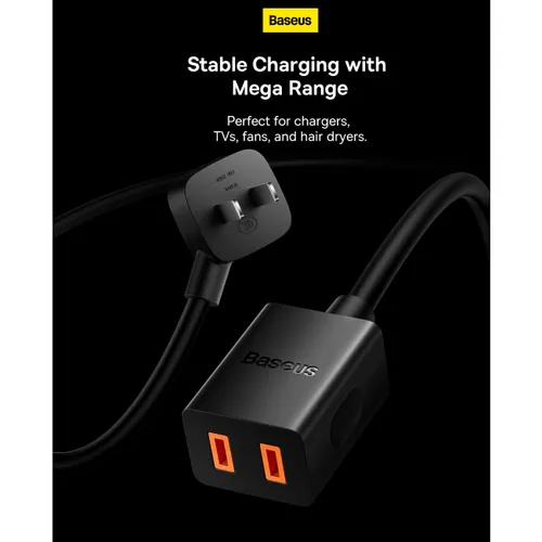 Baseus PS211 CN 1AC Non-Rewirable Portable Power Strip Socket