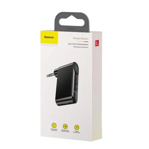 BASEUS Qiyin AUX Car Bluetooth Receiver Black WXQY-01