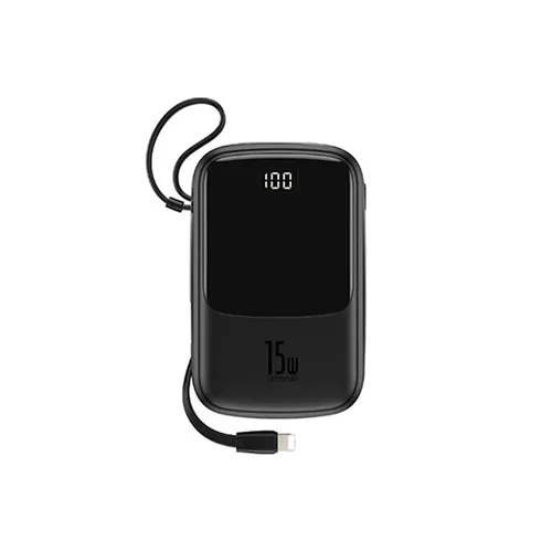 Baseus Qpow 15W Digital Display 10000mAh Power Bank with Lightning Cable