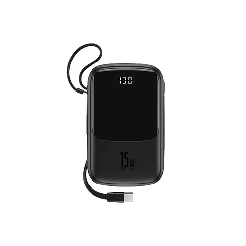 Baseus Qpow 15W Digital Display 10000mAh Power Bank with Type-C Cable