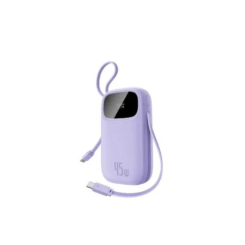 Baseus QPow 3 45W Digital Display Fast Charging 20000mAh Power Bank With 2 Built-in USB-C Cables