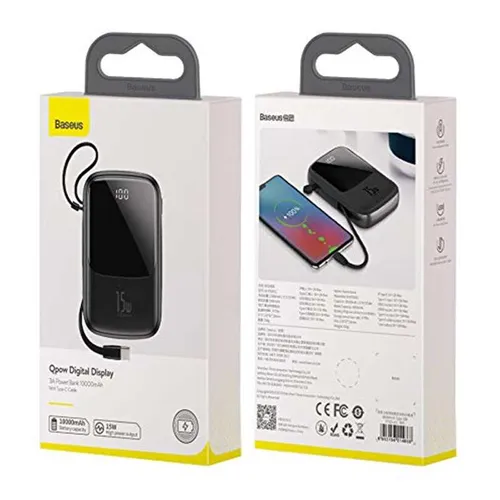 Baseus Qpow Digital Display 10000mAh Power Bank