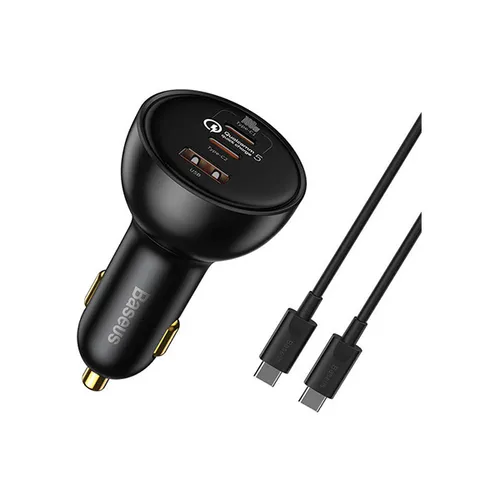 Baseus Qualcomm Quick Charge 5 160W Multi-Port Fast Car Charger with Type-C Cable