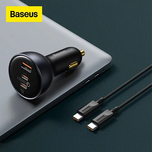 Baseus Qualcomm Quick Charge 5 160W Multi-Port Fast Car Charger with Type-C Cable