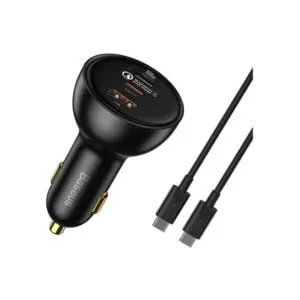 Baseus Qualcomm Quick Charge 5 160W Multi-Port Fast Car Charger with Type-C Cable
