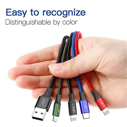 Baseus Rapid Series 4-in-1 3.5A USB to 2 x Lightning +Type-C + Micro Charging Cable