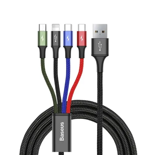 Baseus Rapid Series 4-in-1 Data And Charging Cable – 1.2m – Black