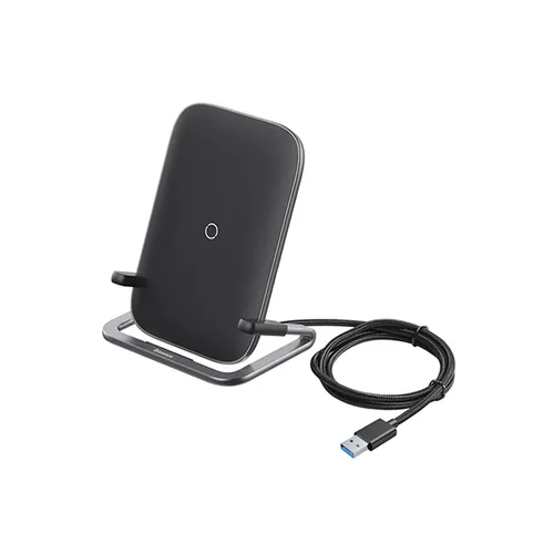 BASEUS Rib Horizontal And Vertical Holder Wireless Charging 15W Black WXPG-01