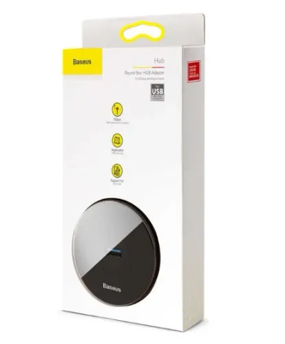 BASEUS Round Box 4 In 1 USB Hub Type-C Input CAHUB-G01