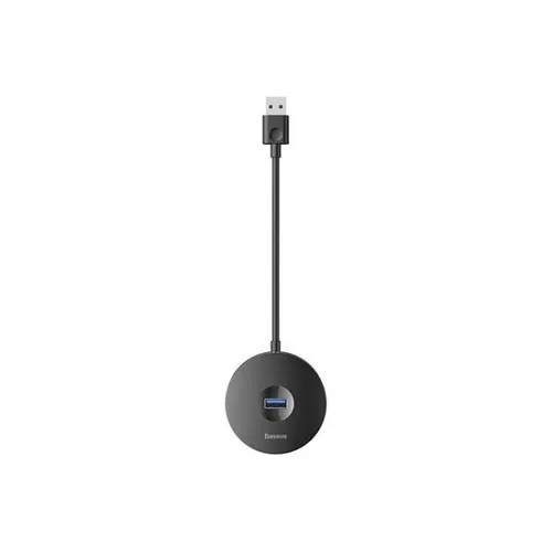 BASEUS Round Box Hub Adapter (USB 3.0 To USB 3.0 *1 + USB 2.0 *3) 1M Black CAHUB-U01