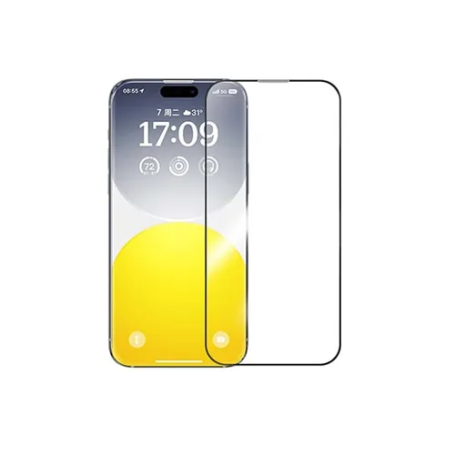 Baseus Sapphire Series HD Tempered Glass Screen Protector with Built-in Dust Filter for iPhone 15 Pro Max