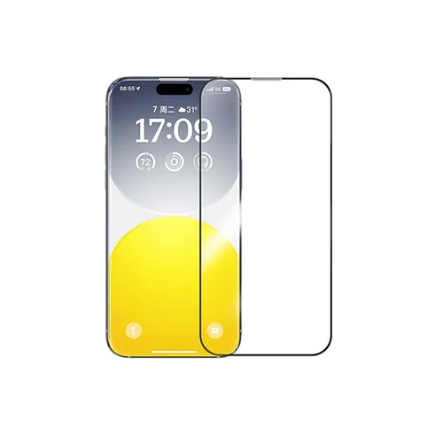 Baseus Sapphire Series HD Tempered Glass Screen Protector with Built-in Dust Filter for iPhone 15 Pro