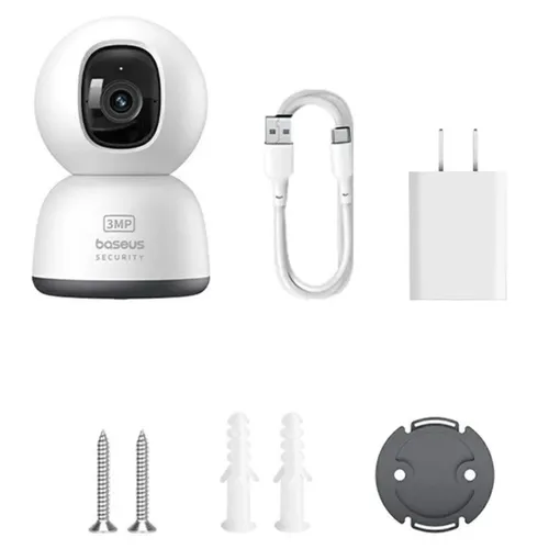 Baseus Security P1 Lite Indoor Camera 2k Uk Moon White - S0TV002133