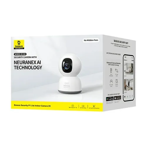 Baseus Security P1 Lite Indoor Camera 2k Uk Moon White - S0TV002133