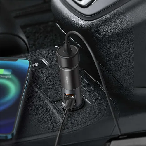 Baseus Share Together 120W USB + Type-C?Car Charger with Cigarette Lighter Expansion Port?