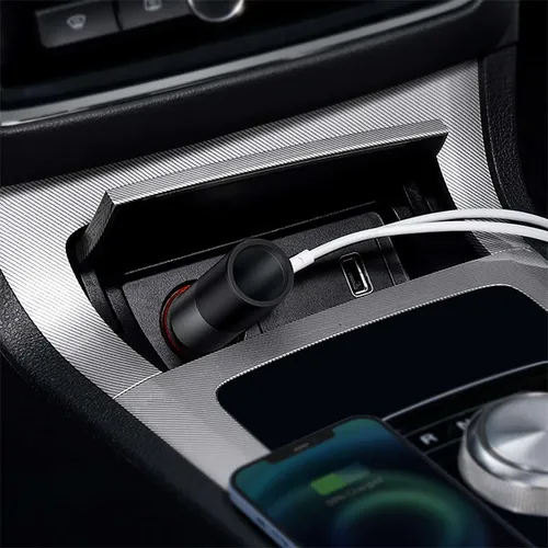 Baseus Share Together 120W USB + Type-C?Car Charger with Cigarette Lighter Expansion Port?