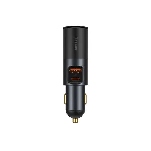 Baseus Share Together 120W USB + Type-C?Car Charger with Cigarette Lighter Expansion Port?