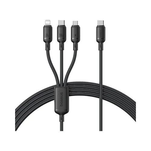 Baseus Silky 100W One-for-Three Type -C to M+L+C Fast Charging 1.5M Cable