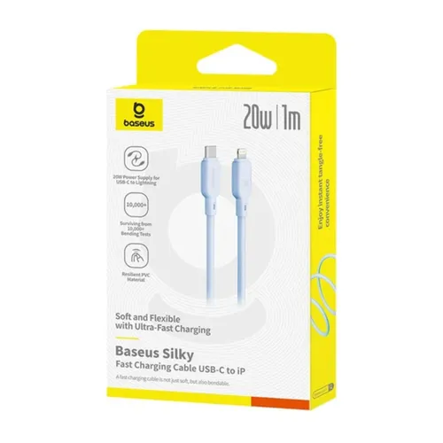 Baseus Silky Type-C To Lightning 20w 1m Cable Blue - P10377700313-00
