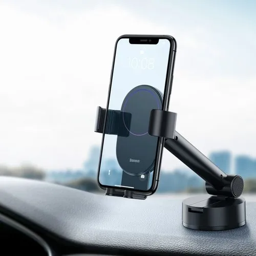 BASEUS Simplism Gravity Car Mount Holder With Suction Base Black SUYL-JY01