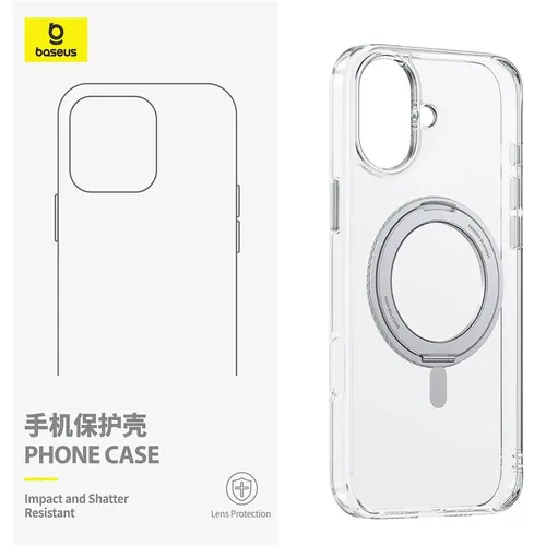 Baseus SkyRing Series 360° Magnetic Phone Case with Stand for iPhone 16