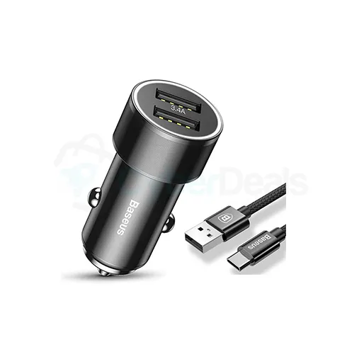 Baseus Small Screw 3.4A Dual USB Car Charger