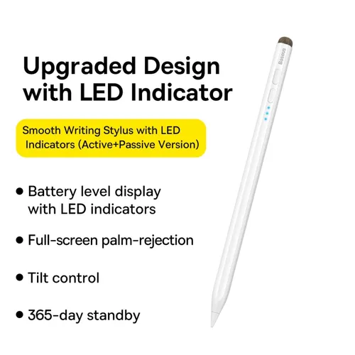 Baseus Smooth Writing Active Stylus with Led Indicator (With Palm – Rejection)