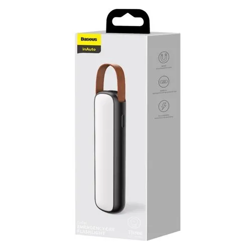 BASEUS Solar Emergency Car Flashlight Black CRYJD01-01