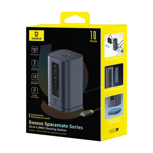 Baseus Spacemate Series 10-in-1 (Mac) Docking Station Gray B00568102813-00