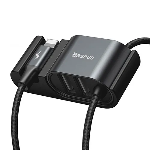 Baseus Special Data Cable for Car Backseat Lightning + Dual USB Hub